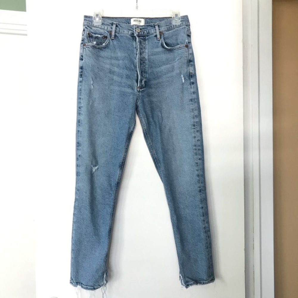 Agolde Nico high rise distressed size 28